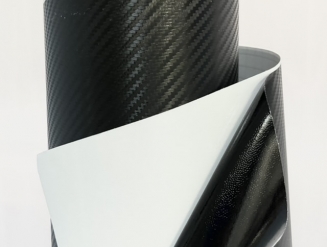 Карбоновая пленка с микроканалами черная Atergrix 1.52м.