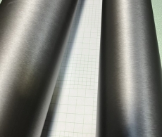 Пленка шлифованный алюминий графит, серая, темно-серая 3D ширина 1,52м.