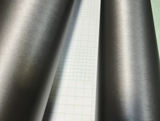Пленка шлифованный алюминий графит, серая, темно-серая 3D ширина 1,52м.