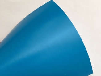 Синяя (голубая) матовая самоклеящаяся пленка для оклейки авто, (виниловая+ПВХ) CarLux+ 1,52м