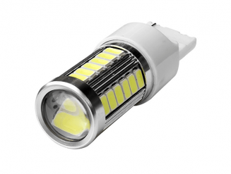 T20 лампа светодиодная для автомобиля + линза, w21w (7440)  RAISE STAR