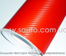 Красная карбоновая пленка высокого качества ширина 1,52м.