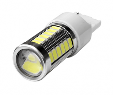 T20 лампа светодиодная для автомобиля + линза, w21w (7440)  RAISE STAR